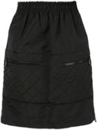 Chanel Vintage Cc Logo Skirt - Black