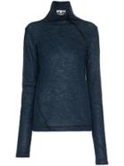 Helmut Lang Turtleneck Sweater - Blue
