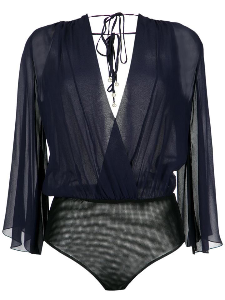 Nk Long Sleeves Bodysuit - Blue