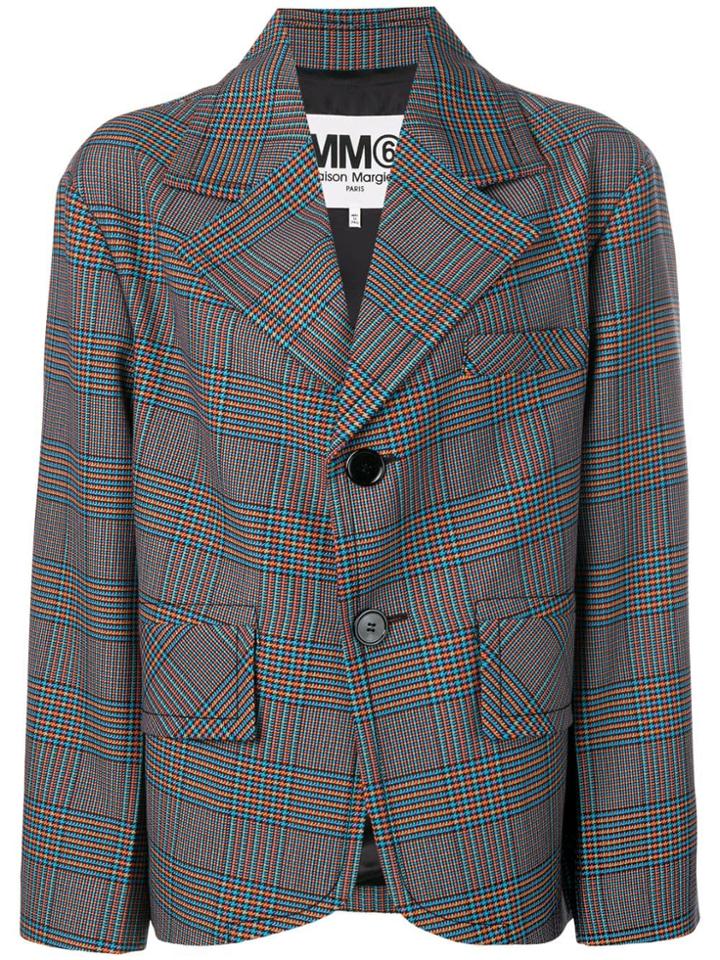 Mm6 Maison Margiela Oversized Fit Blazer - Blue