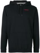 Edwin Logo Print Hooded Sweatshirt - Black