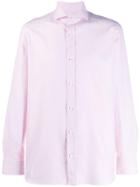 Borrelli Long-sleeve Fitted Shirt - Pink