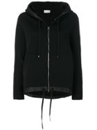 Moncler Contrast Trim Hooded Sweatshirt - Black