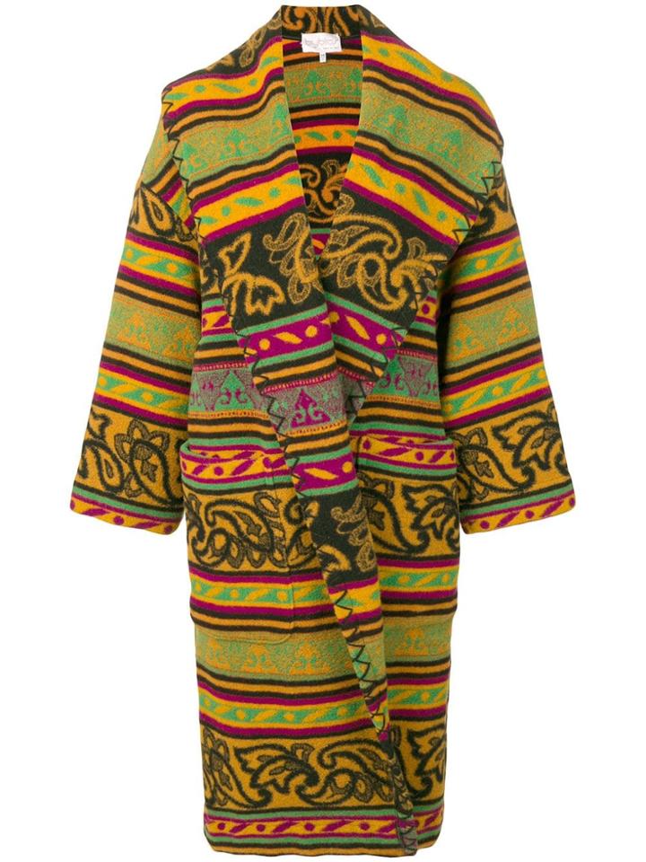 A.n.g.e.l.o. Vintage Cult 1980's Patterned Coat - Black