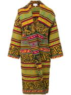 A.n.g.e.l.o. Vintage Cult 1980's Patterned Coat - Black