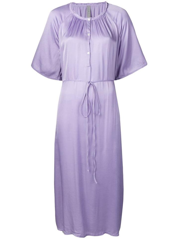 Raquel Allegra Flared Midi Dress - Purple