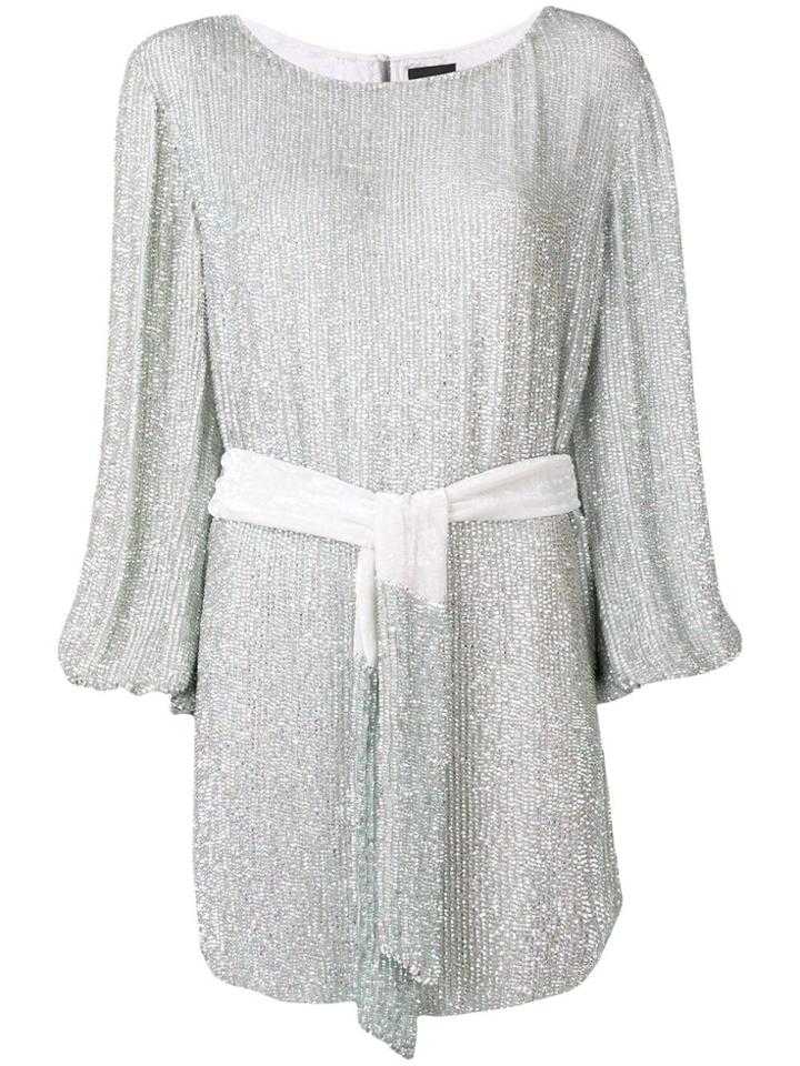Retrofete Grace Sequinned Dress - Silver