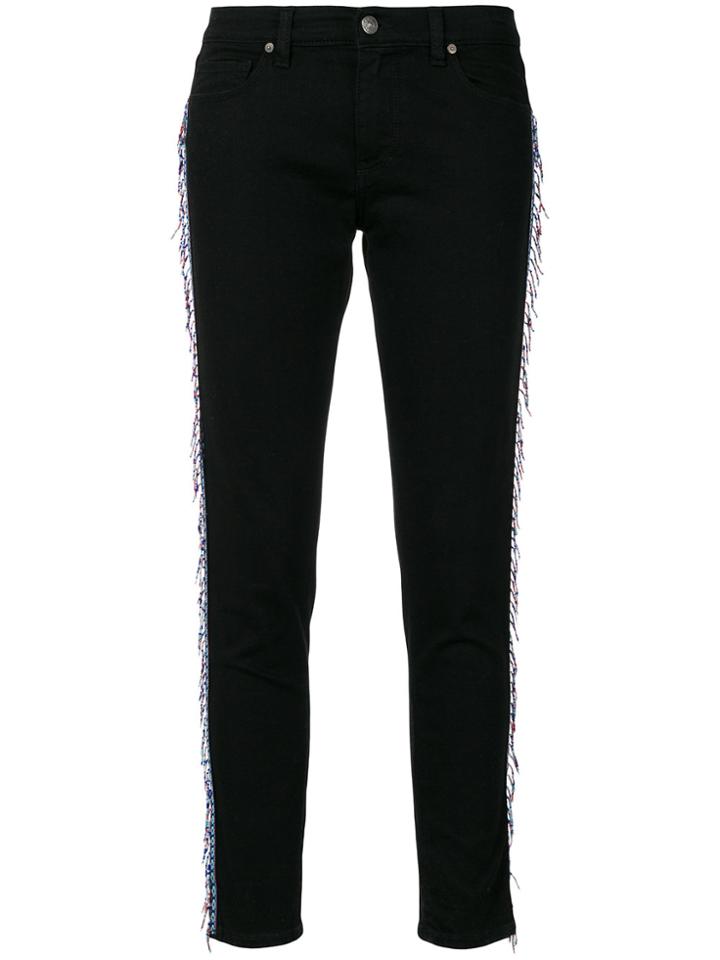 Gaelle Bonheur Beaded Side Jeans - Black