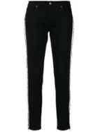 Gaelle Bonheur Beaded Side Jeans - Black