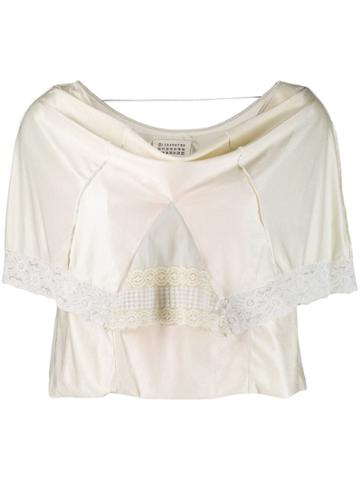 Maison Martin Margiela Pre-owned Lace Overlay Blouse - Neutrals