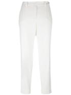 Loro Piana Straight Trousers, Women's, Size: 42, White, Cotton