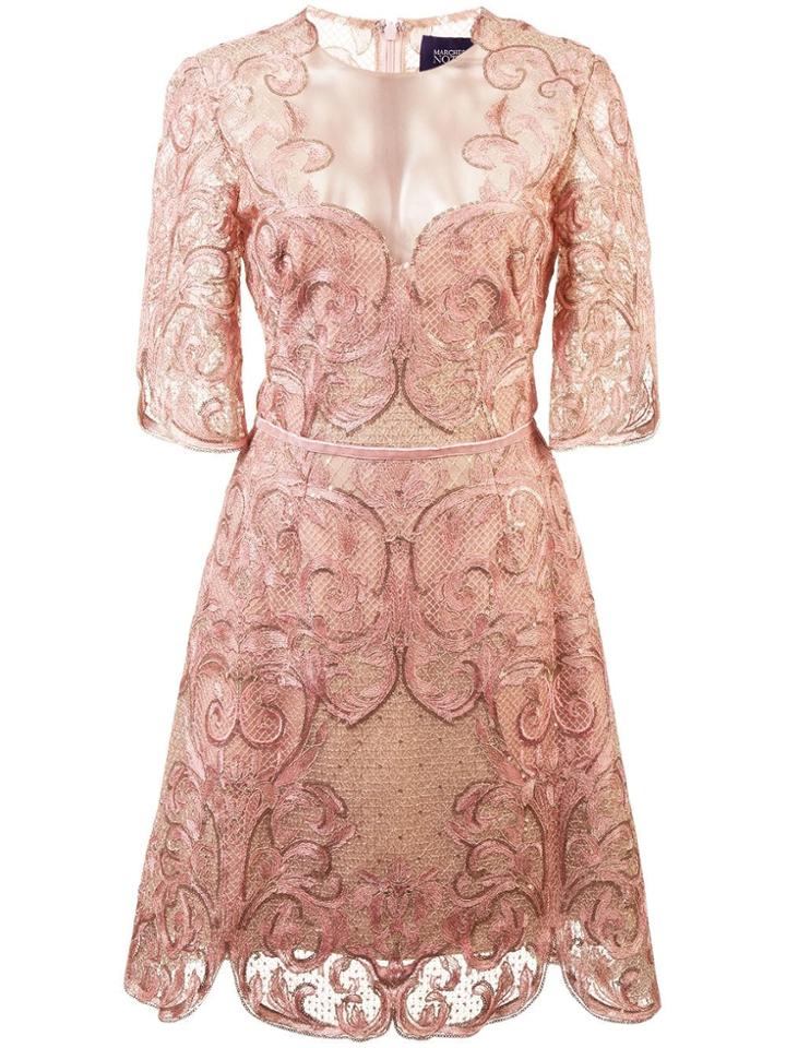 Marchesa Notte Marchesa Notte N24c0668 Blush Synthetic->nylon - Pink &