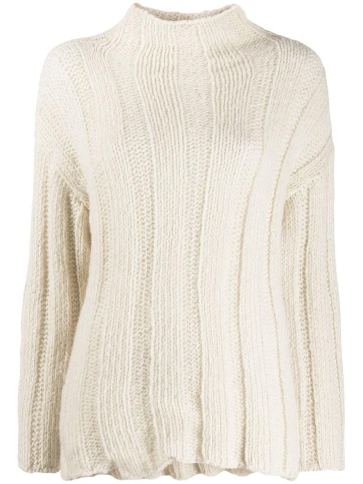 Kristensen Du Nord Chunky Knit Turtleneck Jumper - White