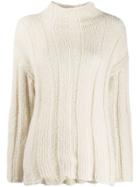 Kristensen Du Nord Chunky Knit Turtleneck Jumper - White