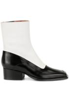 Y/project Squared Toe Boots - White