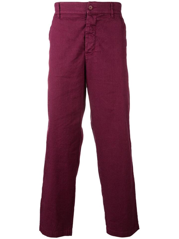 Barena Straight-cut Trousers - Red