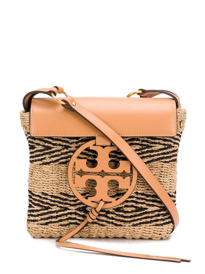 Tory Burch Woven Cross Body Bag - Neutrals