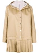 Thom Browne Fringed Hooded Coat - Nude & Neutrals