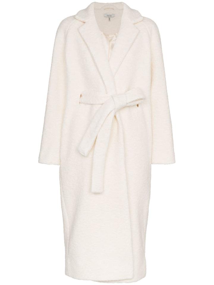 Ganni Fenn Oversized Belted Coat - Neutrals