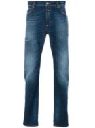 Closed Washed Jeans With Turn Up Cuffs - Blue