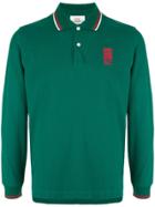 Kent & Curwen Long Sleeve Polo Shirt - Green