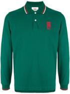 Kent & Curwen Long Sleeve Polo Shirt - Green