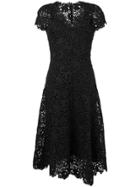 Ermanno Scervino Asymmetric Hem Lace Dress - Black
