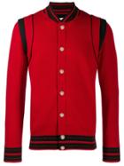 Givenchy Knitted Bomber Jacket - Red