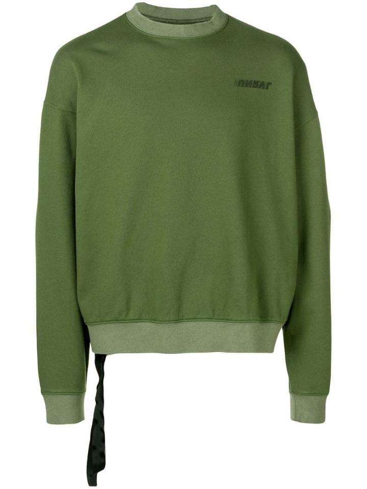 Unravel Project Logo Print Sweatshirt - Green