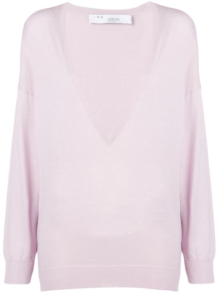 Iro Remote V-neck Sweater - Purple