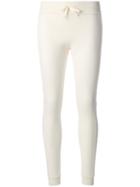 Moncler - Knit Ribbed Trousers - Women - Virgin Wool - M, White, Virgin Wool