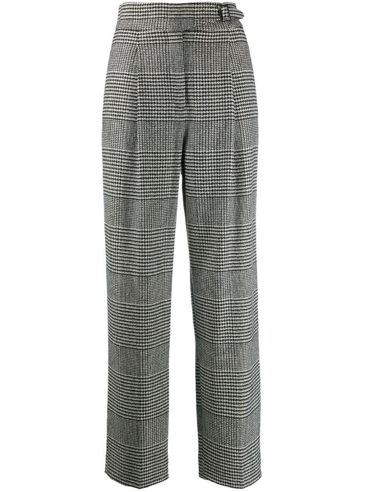 Ermanno Scervino Houndstooth Print Trousers - Black