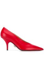 Samuele Failli Pointed Toe Pumps - Red