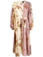 Loewe Contrast Panel Flared Dress - Neutrals