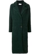 Chiara Bertani Glitter Effect Coat - Green