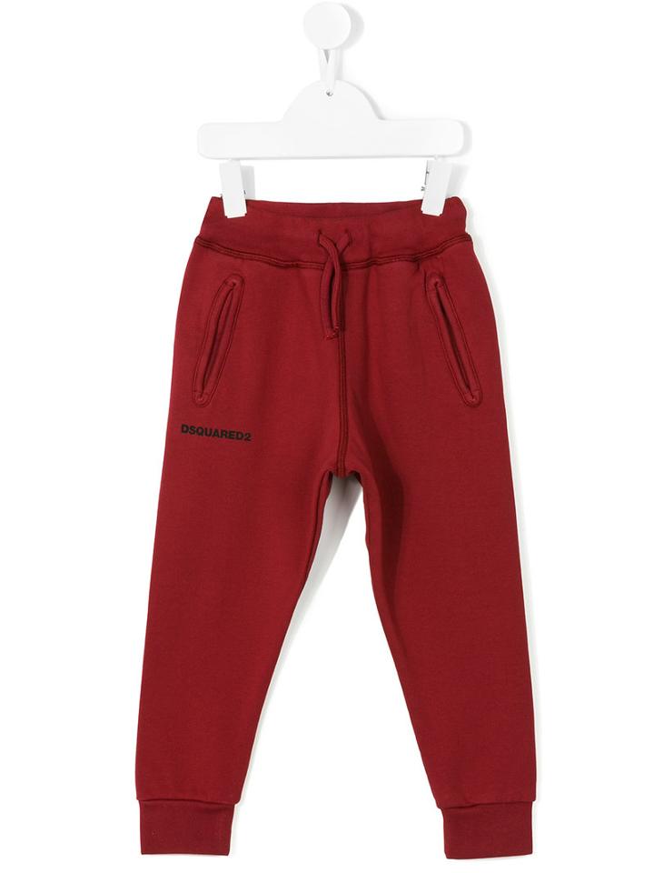 Dsquared2 Kids - Joggers - Kids - Cotton - 12 Yrs, Red
