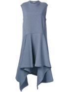 Marni Asymmetric Double Faced Dress - Grey