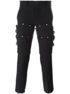 Comme Des Garçons Homme Plus Studded Trousers, Men's, Size: Small, Blue, Wool