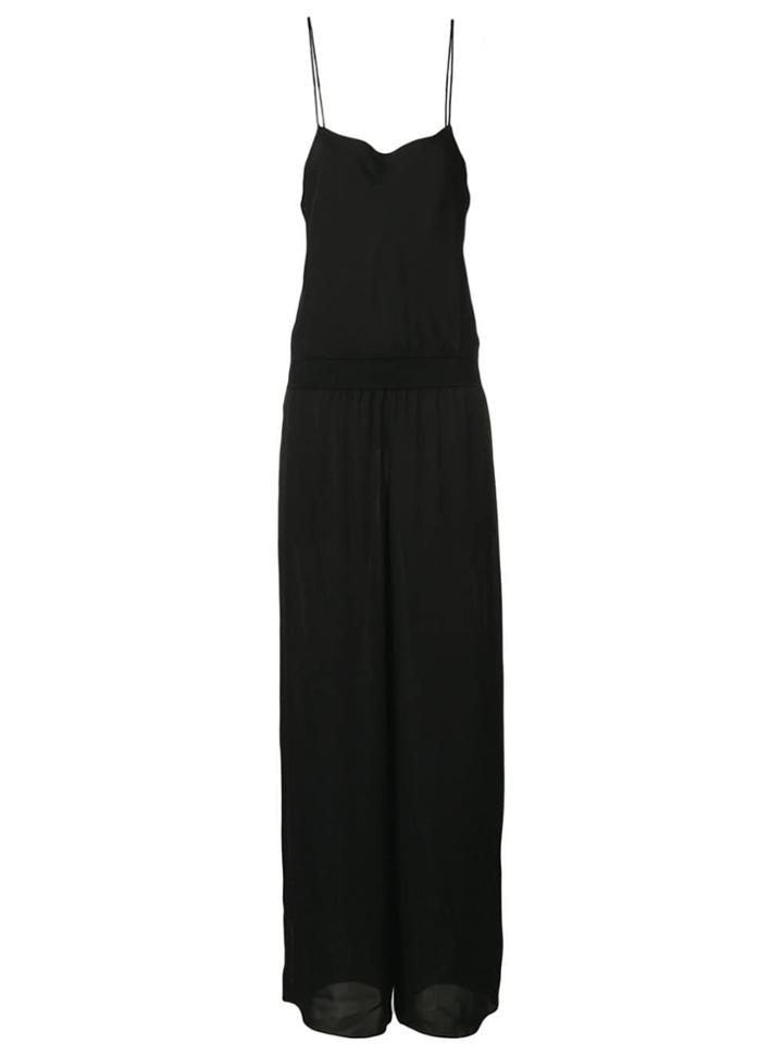 Theory Spaghetti Strap Jumpsuit - Black