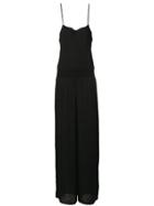 Theory Spaghetti Strap Jumpsuit - Black