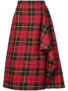 Michael Kors Collection Draped Skirt - Red