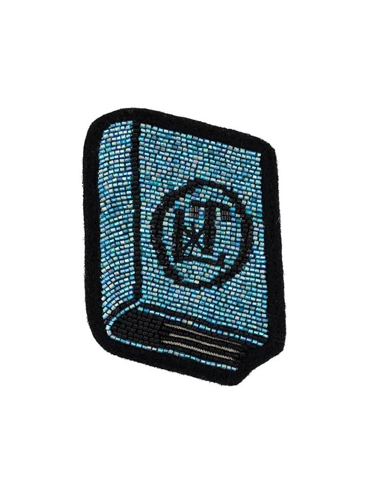 Olympia Le-tan 'book' Brooch, Women's, Blue
