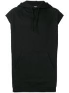 Raf Simons Sleeveless Drawstring Hoodie - Black