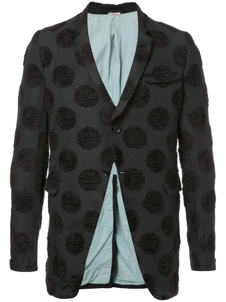 Comme Des Garçons Pre-owned Flocked Dots Blazer - Black