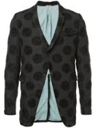 Comme Des Garçons Pre-owned Flocked Dots Blazer - Black