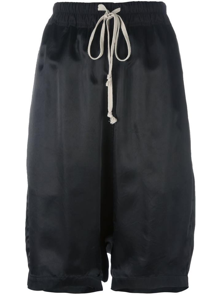 Rick Owens 'pod' Shorts, Women's, Size: 44, Black, Cupro