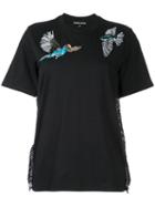 Markus Lupfer - Bird Patch T-shirt - Women - Cotton - Xs, Black, Cotton