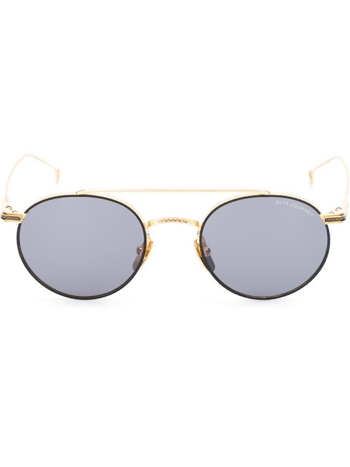 Dita Eyewear Round Frame Sunglasses, Men's, Grey, Metal (other)