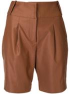 Manning Cartell High-rise Shorts - Brown