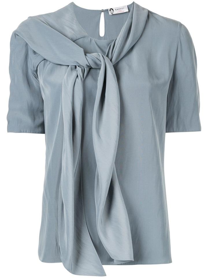 Lanvin Tie Neck Blouse - Green